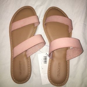 Old Navy Double-Strap Sandals, Blush Pink